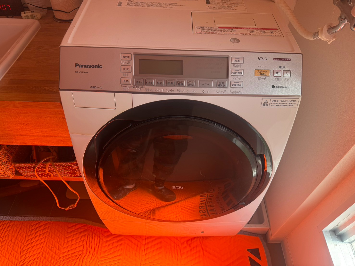 現場で確認したパナソニックのドラム式洗濯機NA-VX7600R