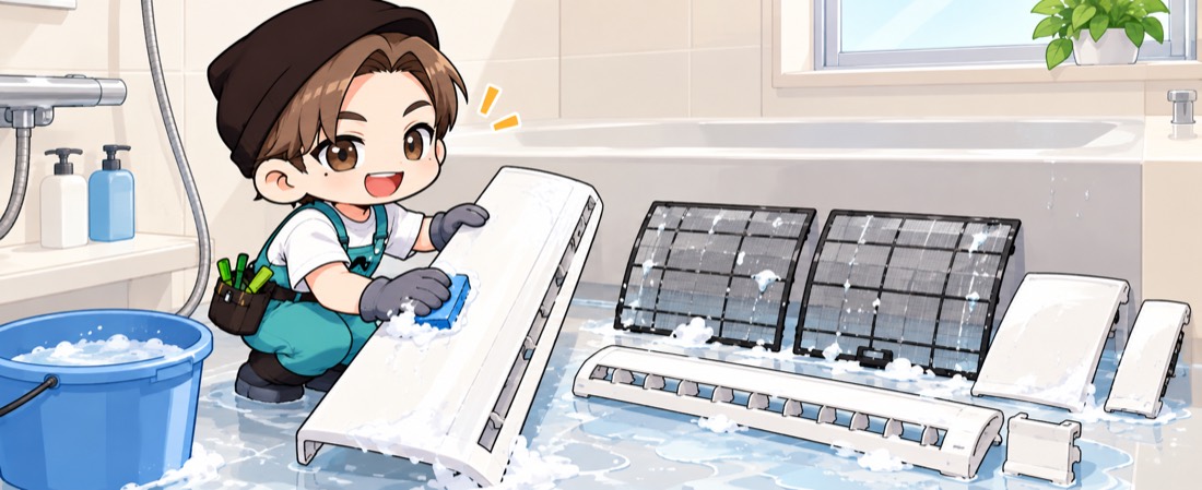 STEP4 パーツ洗浄・組み立てのイラスト