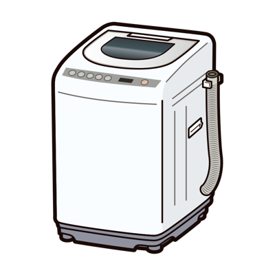 縦型洗濯機のイラスト